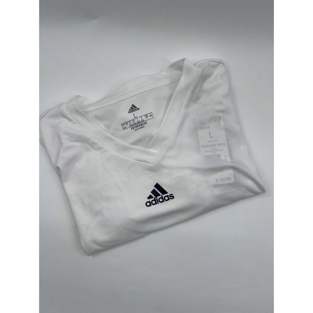 Adidas Womens Team Base Tee White Long Sleeve Soccer Jersey GN5716 L NEW